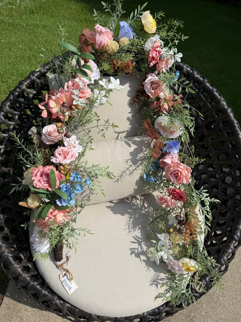 Frontgate Floral Garland - NWT